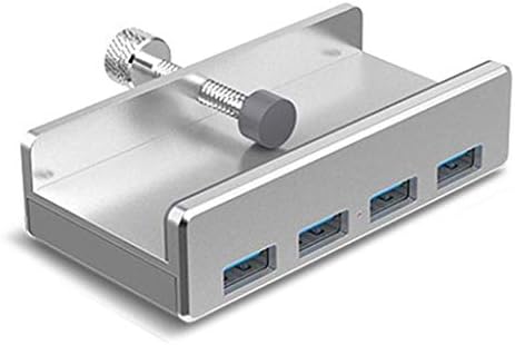 UXZDX Alumínium, 4 Port, Többfunkciós USB 3.0 Clip-C Típusú USB HUB Asztali Laptop Klip Tartomány