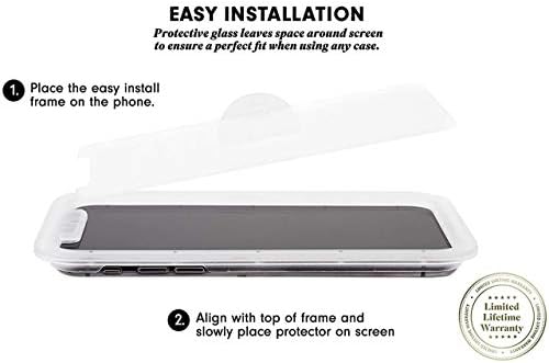 Sonix [2-Pack iPhone 12/12 Pro | Flatlay Üveg kijelző Védő fólia | Prémium minőségű, nagy teherbírású Edzett Üveg