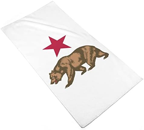 Kaliforniai Medve, Vörös Csillag kéztörlő Arc & tusfürdő Ruhával Puha Törülköző, Aranyos Nyomtatott Fürdőszoba, Konyha Hotel