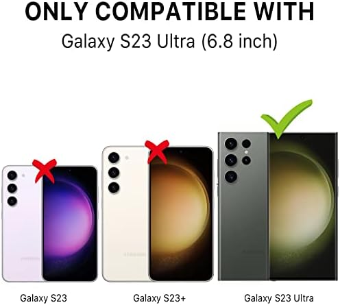 MYBAT Pro Sorozat Lopakodó Telefon Esetében a Galaxy S23 Ultra Esetében Állni 6.8,Támogatja a Mágneses Autós tartó, nagy