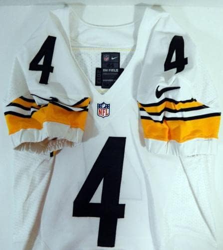 2013 Pittsburgh Steelers Wilson 4 Játék Kiadott Fehér Jersey 44 DP21205 - Aláíratlan NFL Játék Használt Mezek