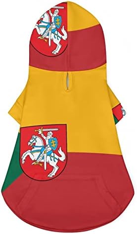 Új Zászló Litvánia Macska Egy Darab Póló Divatos Kutya ruha Sapka Kisállat Kiegészítők