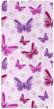 Lila Pillangó Arcát Törölközőt Prémium Törölköző Kendő Törlőruhát a Hotel, Spa, Fürdőszoba
