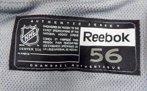 A New York Rangers Játék Használt Szürke Gyakorlat Jersey Reebok NHL 56 DP29916 - Játék Használt NHL-Mezek