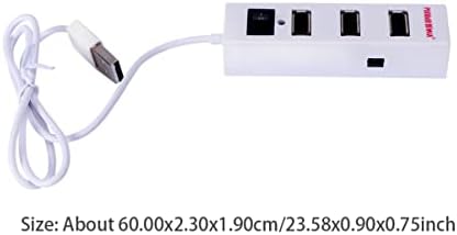 SOLUSTRE Úti Adapter, USB-Hub, USB 2.0-USB Hub Elosztó Adapter USB Hub Adapter tápellátással rendelkező USB Hub-4 Port Hálózati