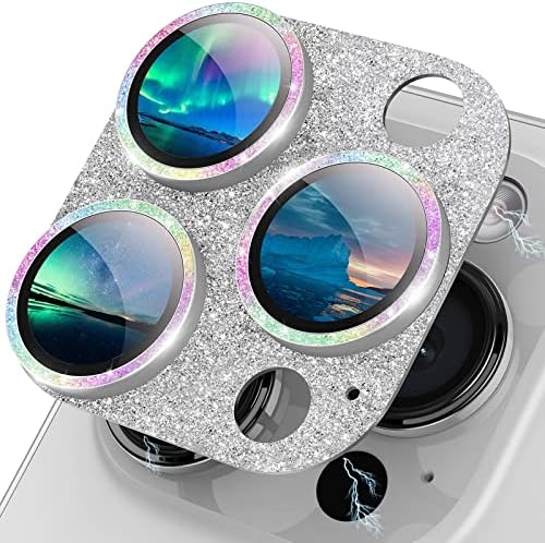Actgan iPhone 14 Pro/iPhone 14 Pro Max Kamera Lencséjét Védő 3D Bling Csillogó Teljes Lefedettség Fényképezőgép tok Barátságos