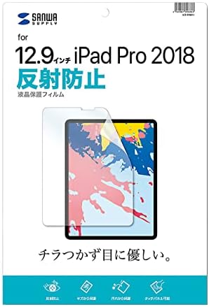 Sunwa Ellátási LCD Képernyő Védő Tükröződésmentes Fólia Apple 12.9 Hüvelykes iPad Pro 2018